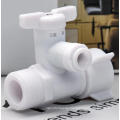 POM plastic 3way ball valve/POM plastic pipe fitting